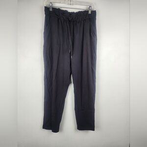 Lululemon Keep Moving Pant Black Paperbag Waist Drawstring Size 10​